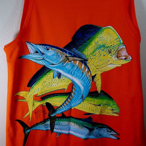 AFTCO Other - Guy Harvey Original Tank Top Sleeveless T-Shirt Size XL AFTCO Blue Water Fishing
